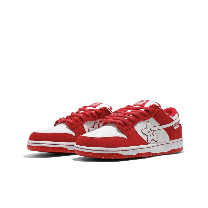 RIPSTAR SKBD Low Anti Slip Wear Resistant Low Top Skateboard Shoes Unisex Passionate Love Color Scheme-2