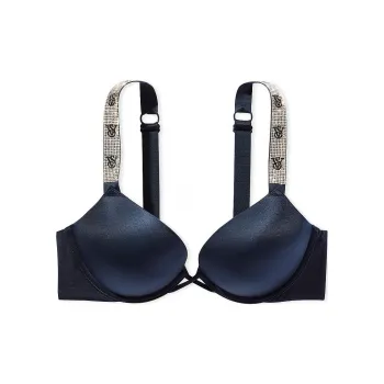 Victoria's Secret PINK VERY SEXY Bombshell Add 2 Cups SmootUp Bra/Noir Navy Bra Women's Marine Blue