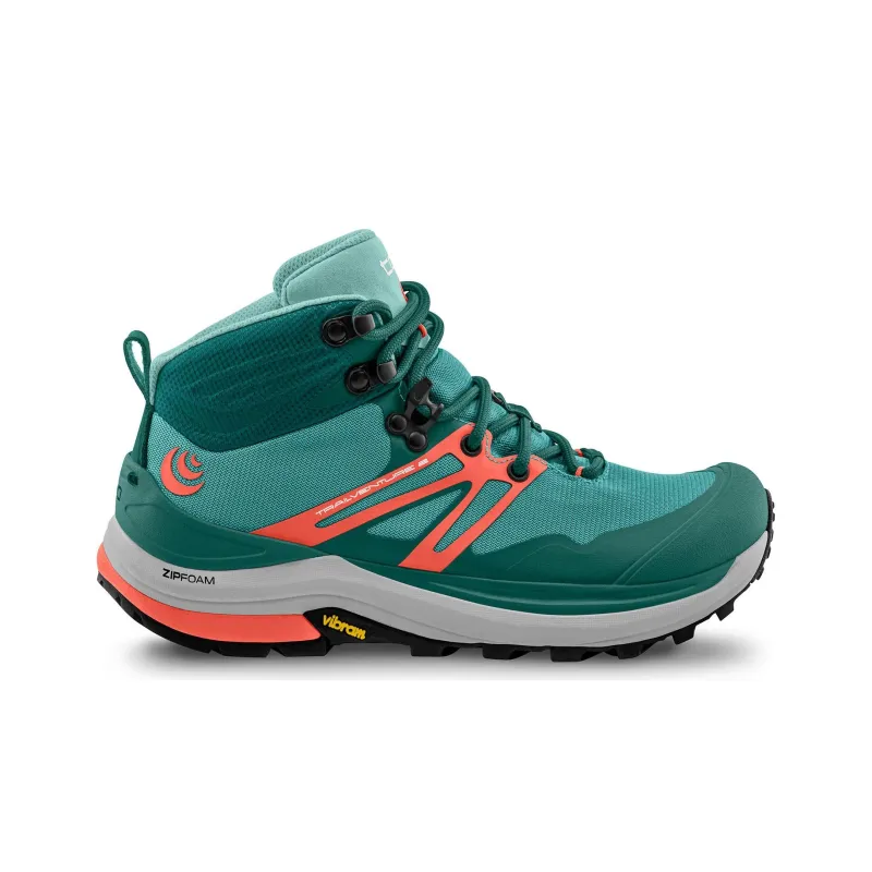 Topo Athletic TRAILVENTURE 2 Cushioning Wear-Resistant Mid-Top Hiking Shoes Women's Cyan-1