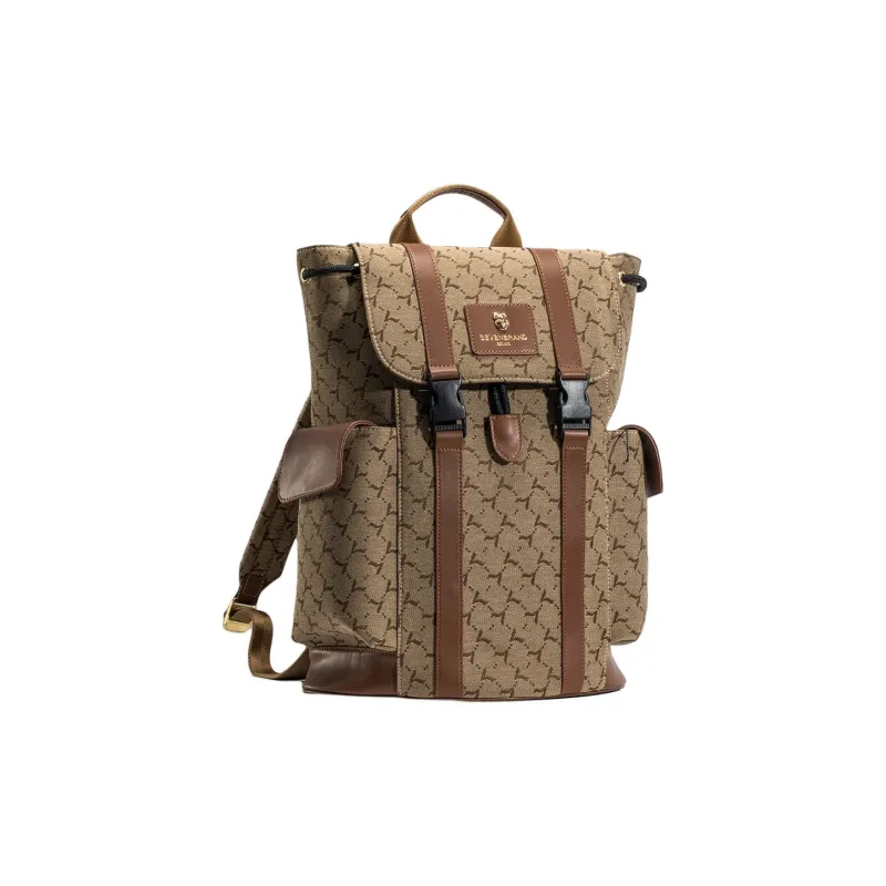 SEVEN PVC Carry Backpack Men's Khaki-1
