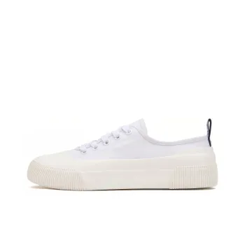 AIGLE Rubber Low Slip Resistant, Abrasion Resistant, Lightweight, Breathable Low Top Canvas Shoes Men's White