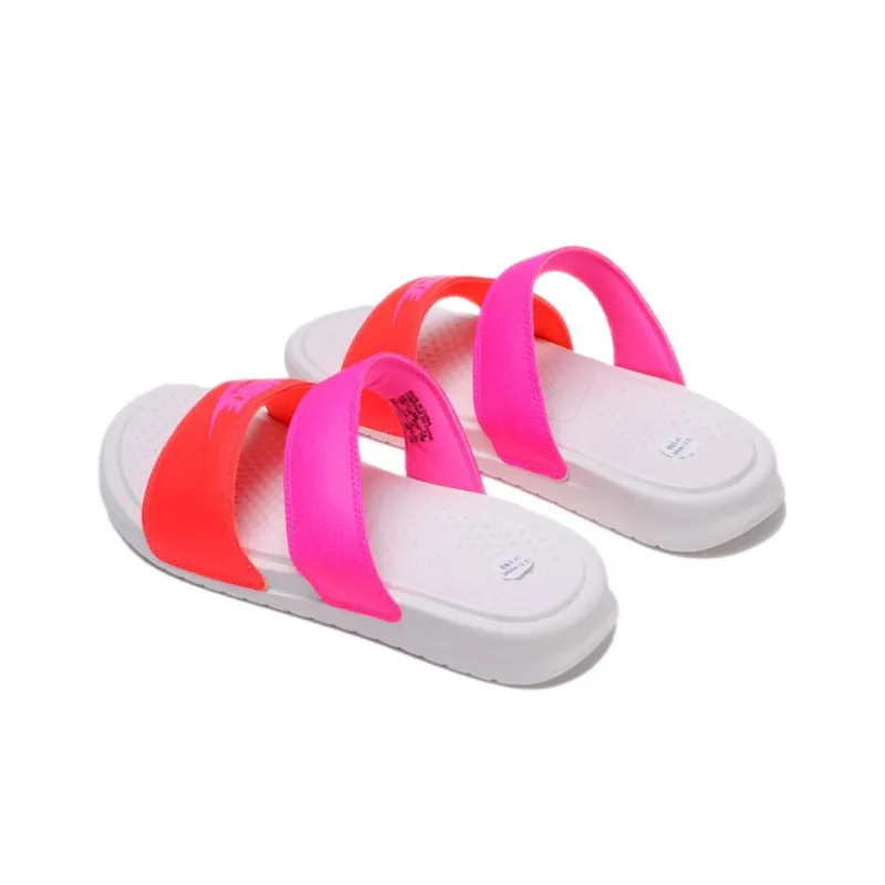 Nike Benassi Duo Ultra Slide 'Pink Orange White' Women's-2