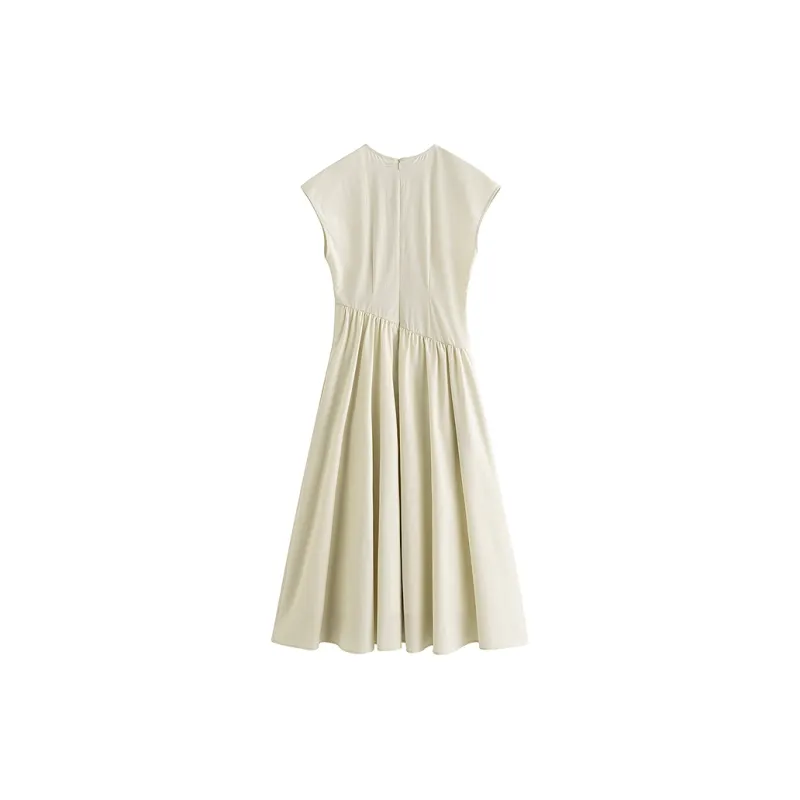 Inman Sleeveless Dress Women's Pear Blossom Beige-1