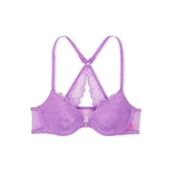 Victoria's Secret PINK Sexy Tee Lace Lined Front-Close Bra/Purple Paradise Bra Women's Purple