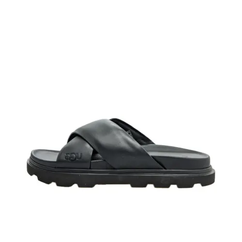 UGG Capitola Cross Slide Sandal Black