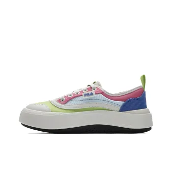 FILA JELLYFISH Modern Height Increasing Low Top Canvas Shoes Women's Green Blue