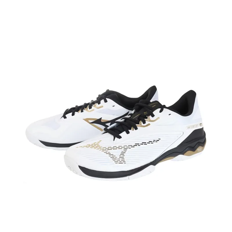 Mizuno Cushioning Wear Resistant Low Top Tennis Shoes Unisex White-2