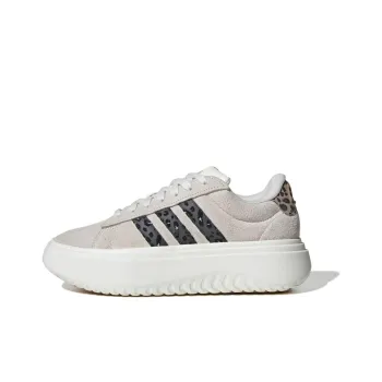 Adidas Neo GRAND COURT Durable Breathable Low Top Skateboard Shoes Women's Gray Black