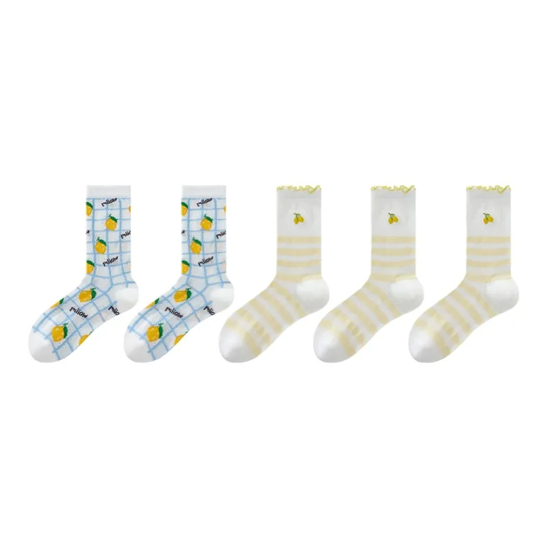 Ordifen Mid Calf Socks Women's 5 Pack-2