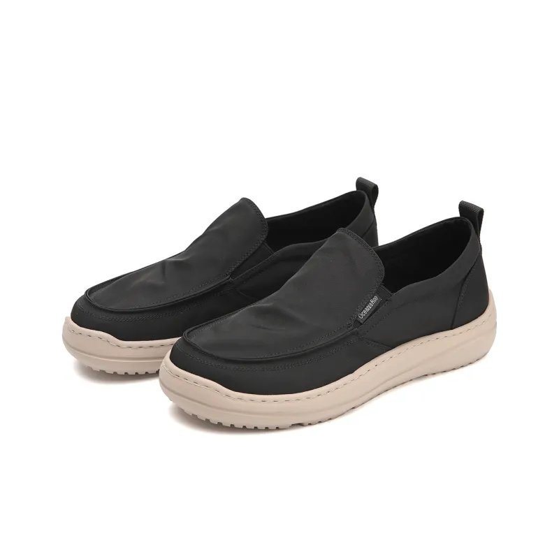 OCEANIA ROO Large Australian Kangaroo Cushioning Height Increasing Slip-Resistant Low-Top Skateboard Shoes Men's Black-1