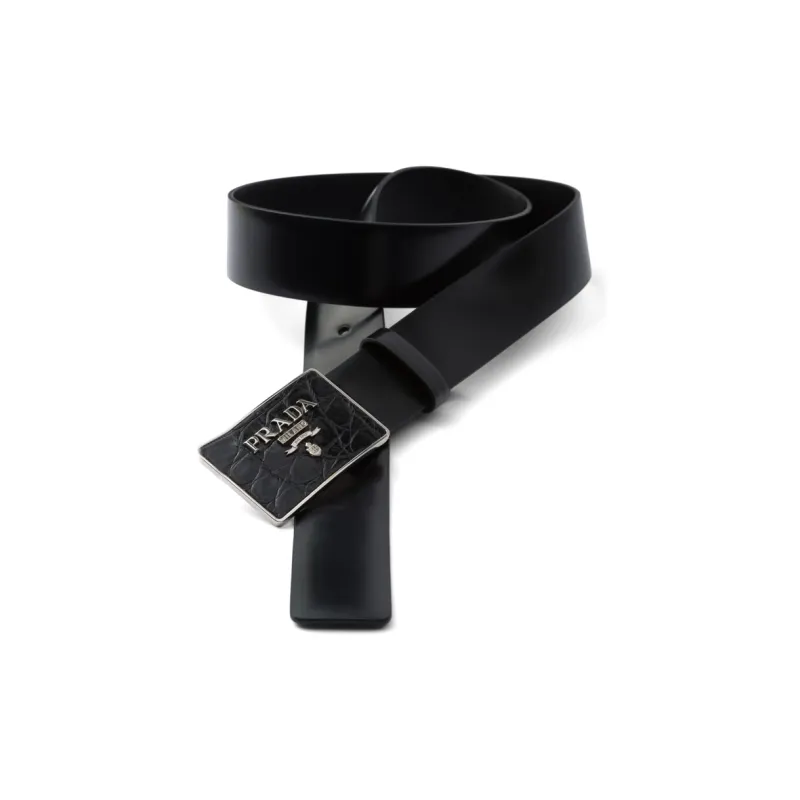 PRADA Saffiano Logo-print Belt-1