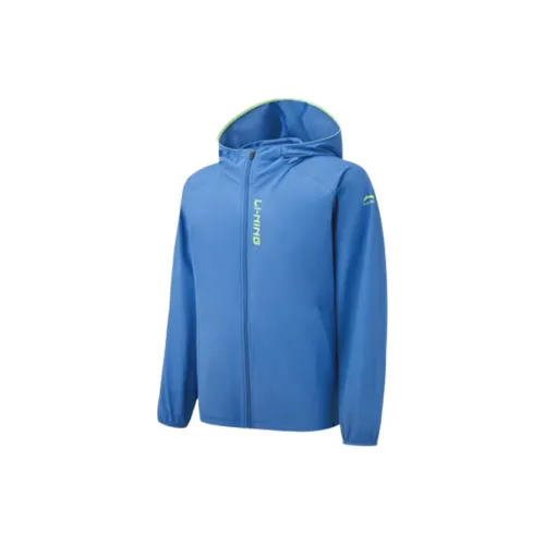 LINING Sun Protection Clothing Men Rainy Blue