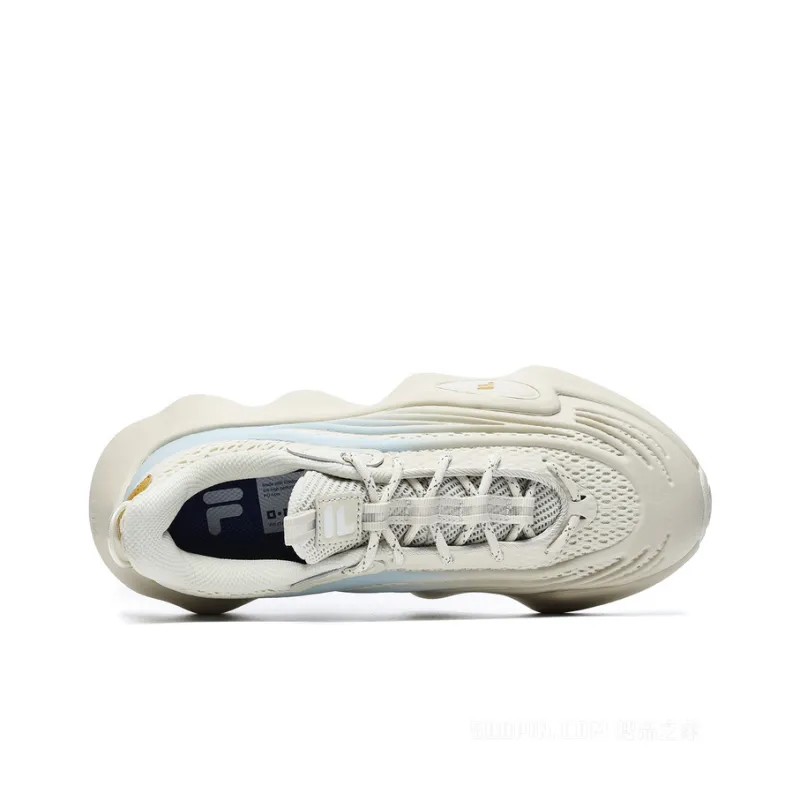 FILA FUSION Ray 3 Cushioning Anti-Slip And Wear-Resistant Low-Top Casual Shoes Women's Yellow Gray-2