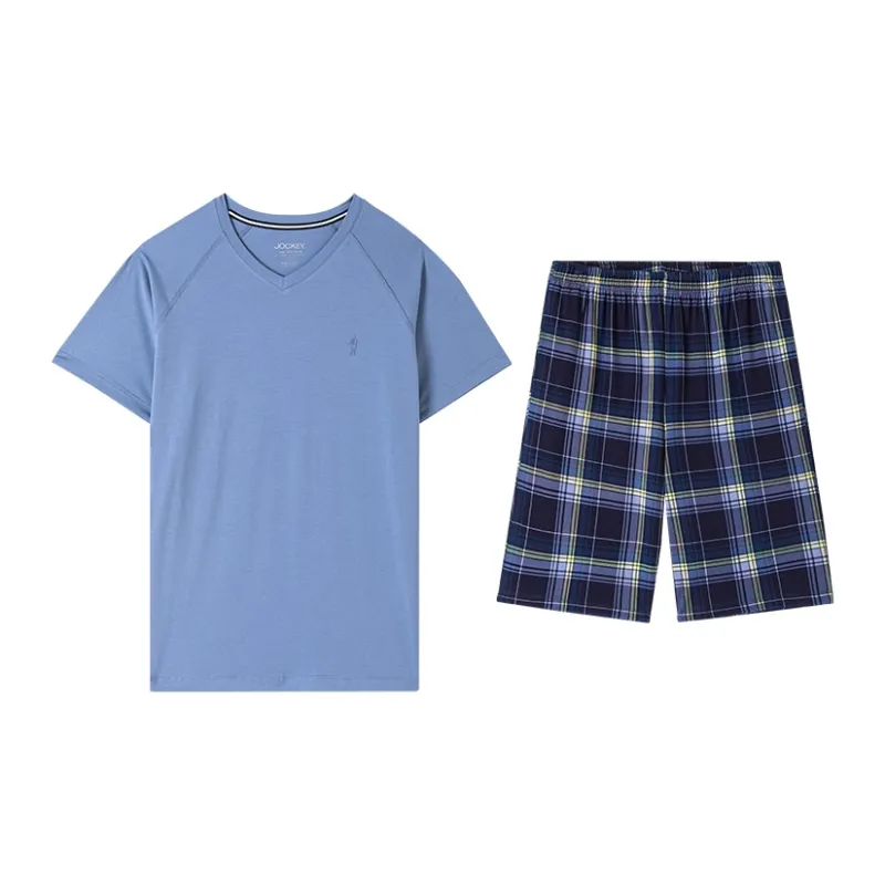 JOCKEY Pajama Set Men's Blue Gray-0