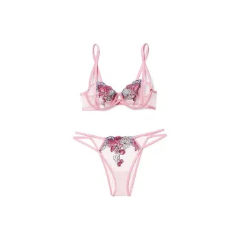 Victoria's Secret JaydaBalconetteBraandPantySetinLotusPond Pink/pink Underwear Set Women's Pink