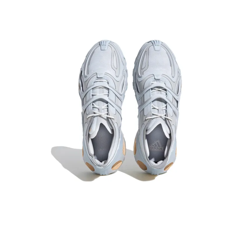 Adidas Cushioning Anti Slip And Wear Resistant Low Top Casual Running Shoes Unisex Blue Gray White-4