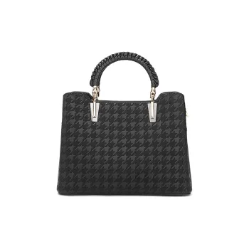 MEXICAN Polyurethane Mommy Bag, Shoulder Bag, Crossbody Bag, Handbag Regular Women's Black/Apricot/Milk White