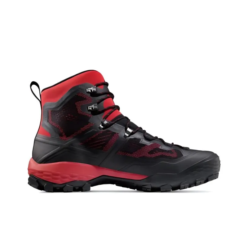 MAMMUT Ducan High GTX Cushioning, Wear Resistant High Top Mountaineering & Hiking Shoes Men's Black Red-1