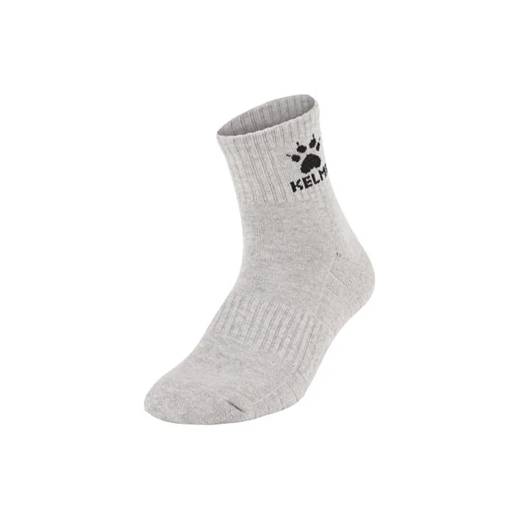 KELME Mid Calf Socks Unisex 1 Pack Heather Gray-2