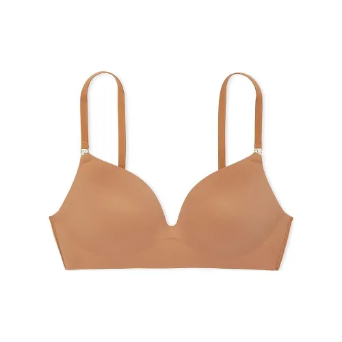 Victoria's Secret Pink LOVE CLOUD Wireless Push-Up Bra/Milk Sugar Color Bra Women's Milk Candy Color