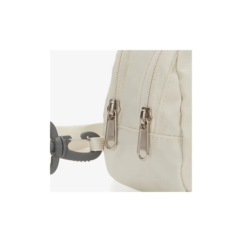 THE NORTH FACE Nylon Handbag, Shoulder Bag, Crossbody Bag, Fanny Pack Mini Unisex White Sand-3