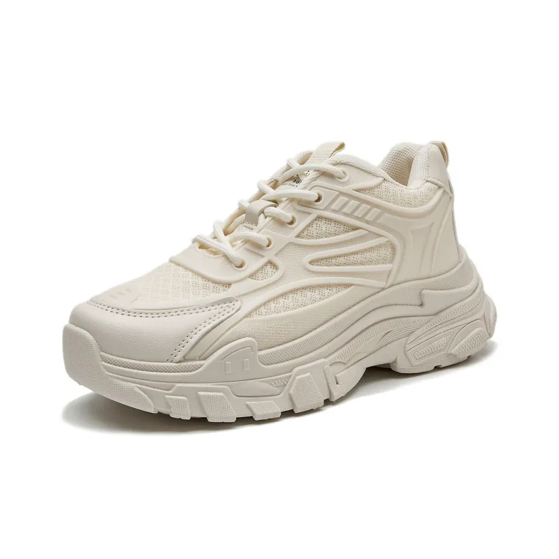 Medd Height Increasing Balance Impact Resistant Support Lightweight Breathable Low Top Chunky Sneakers Women's-39