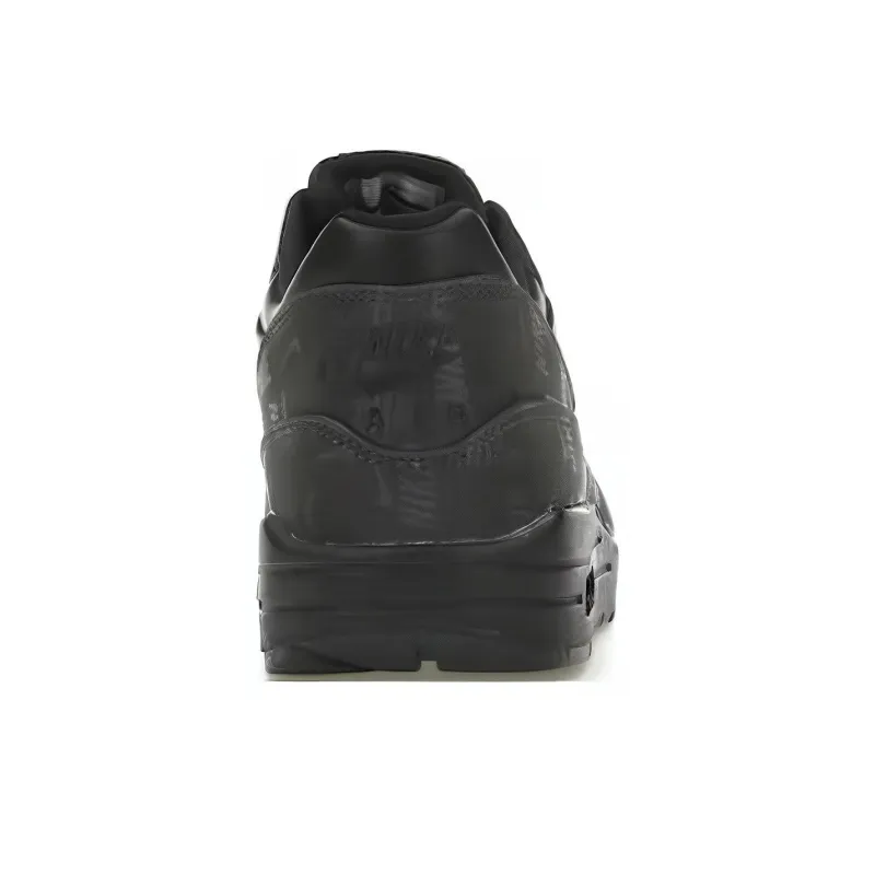 Nike Air Max 1 Lux Oil Grey Logo Prints Women's-3