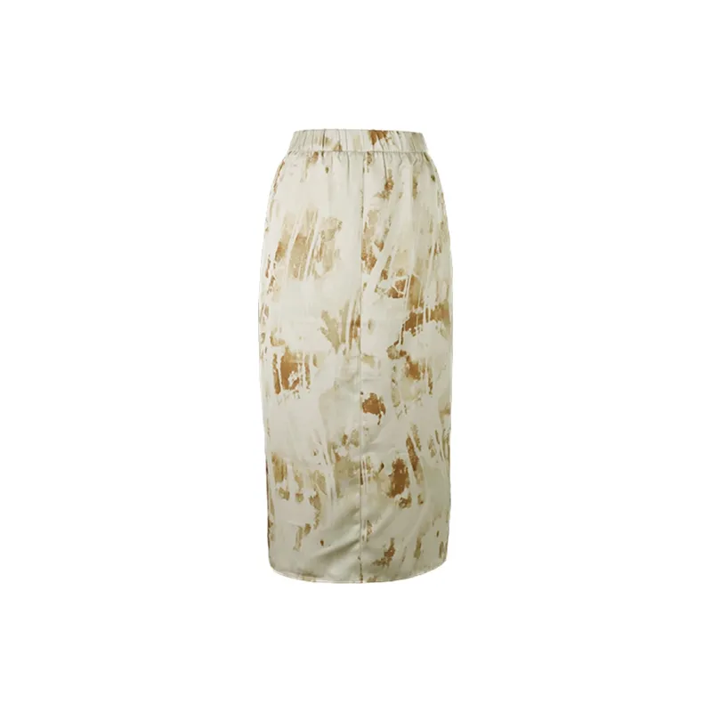 THE SEA LIFE Casual Long Skirt Women's Tea Brown-1