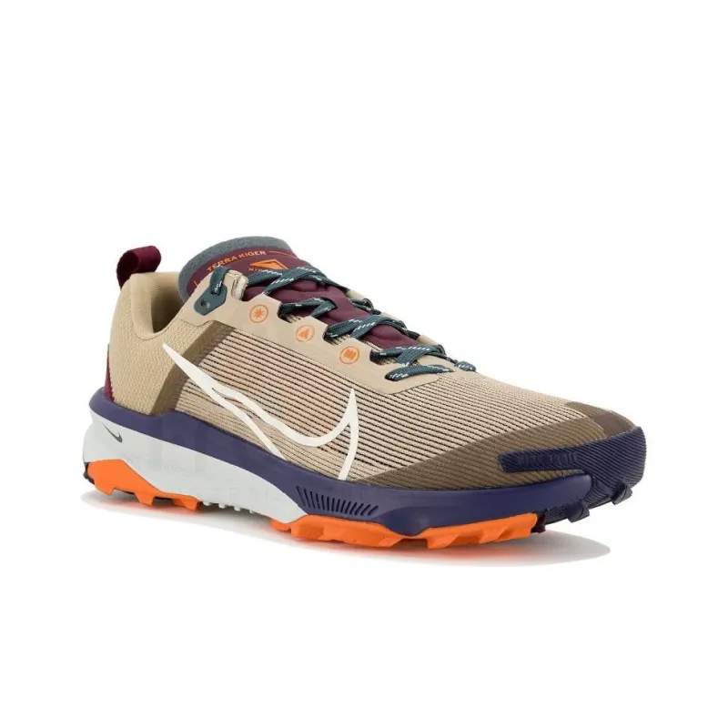 Nike React Terra Kiger 9 Khaki Deep Jungle Safety Orange Sea Glass Women's-3