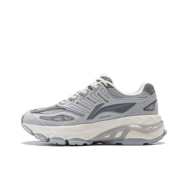 LiNing Twenty Mountains Cushioning Anti-Slip And Wear-Resistant Low-Top Casual Shoes Men's Gray Gravel-0
