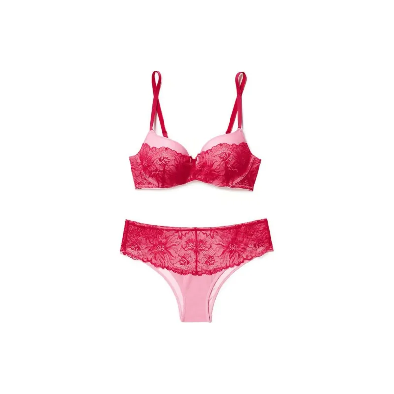 Victoria's Secret PINK Adore Me Cyla BalconetteBra/SachetPink Underwear Set Women's Pink-0