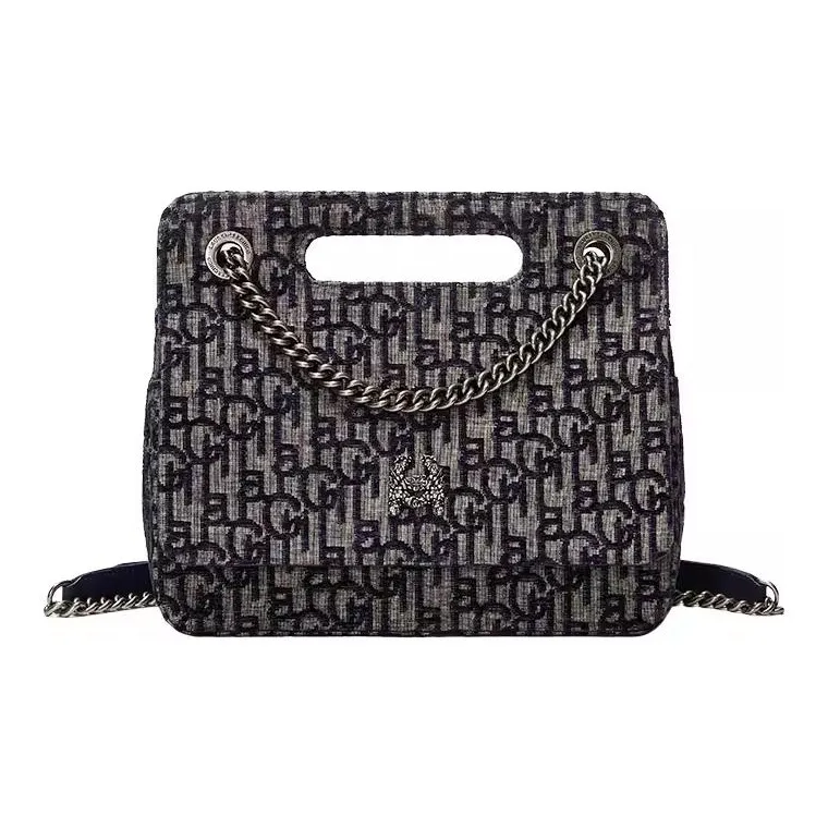 Laurence & Chico Polyester Portable Crossbody Bag Shoulder Bag Medium Size Women's Dark Blue/Red-0