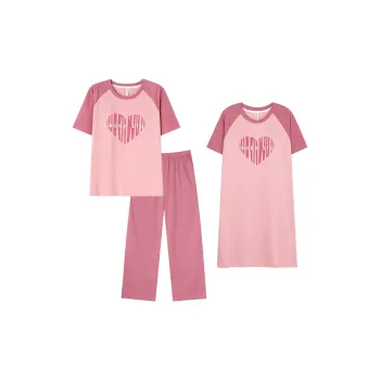 Follow The United States Pajama Set Pad Style Women's Fuchsia