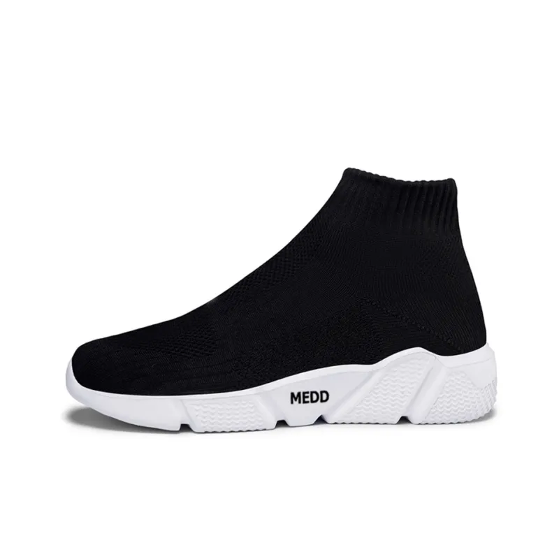 Medd Casual Shoes Unisex High Top Black-0