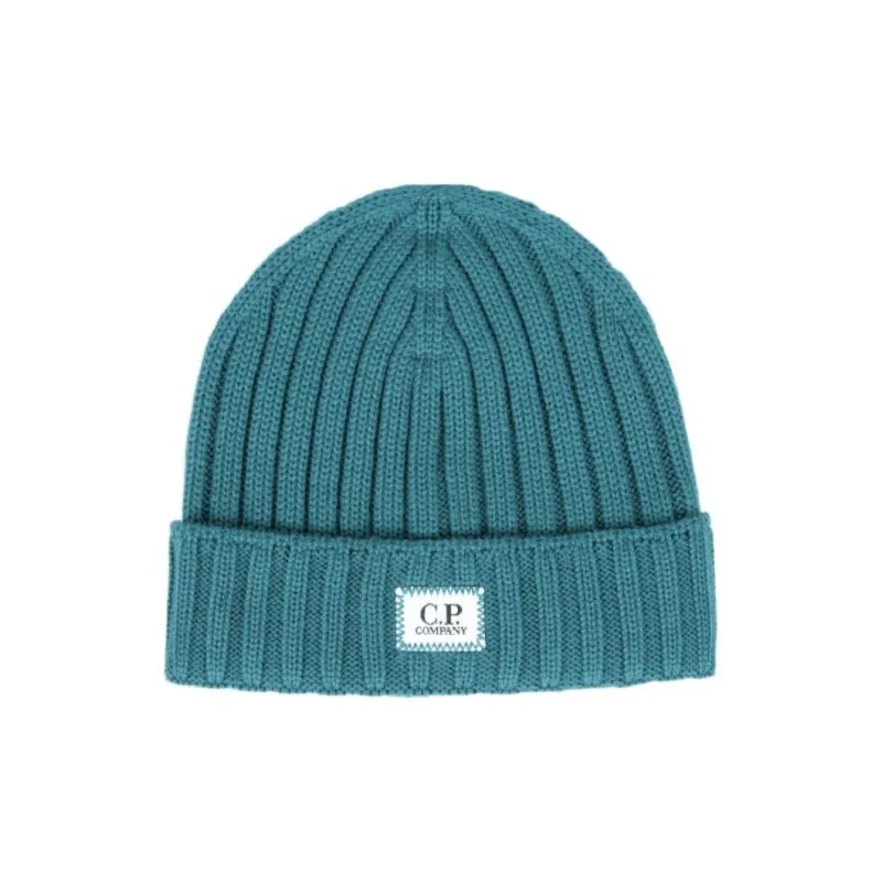 C.P.Company Wool Beanies Unisex Blue-0