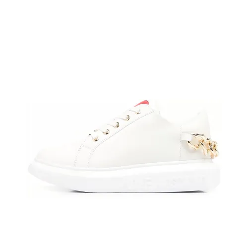 LOVE MOSCHINO Skateboard Shoes Women's Low-Top White