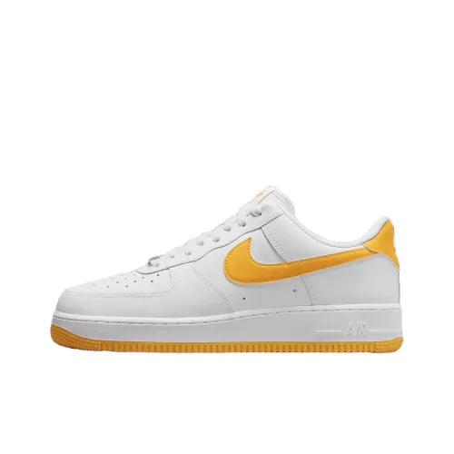 Nike Air Force 1 Skateboard Shoes Men Low-Top White/Yellow