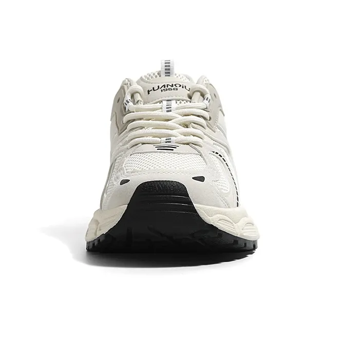 HUANQIU Shock Absorbers Slip Resistant Breathable Low Top Chunky Sneakers Men's-3