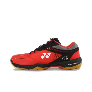 YONEX POWER CUSHION 65 X2 Abrasion Resistant Breathable Low Top Badminton Shoes Men's Red Black