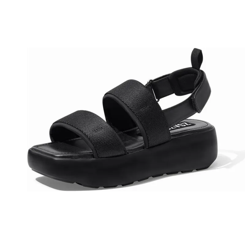 ZSAZSAZSU Beach Sandals Women's Black-0
