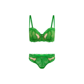 Victoria's Secret PINK Adore Me Melrose Balconette Bra / F Underwear Set Women's Green