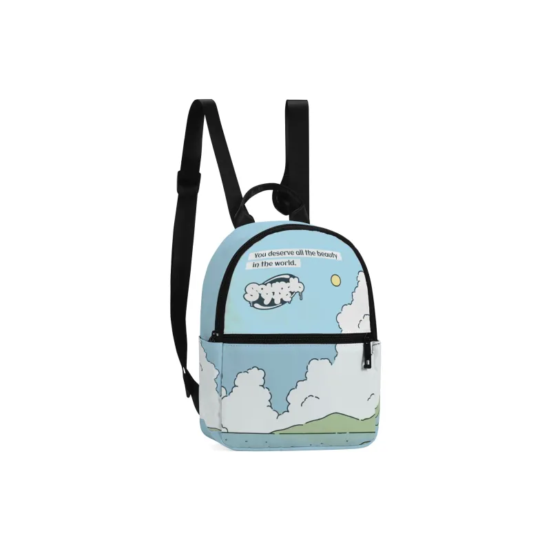 Soundbyte Polyester Backpack Laptop Bag Mini Unisex Blue-1