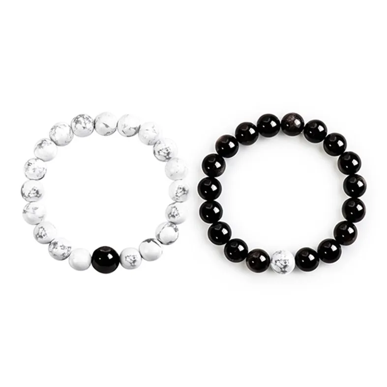 Strange Snow Obsidian Bracelets Unisex-3