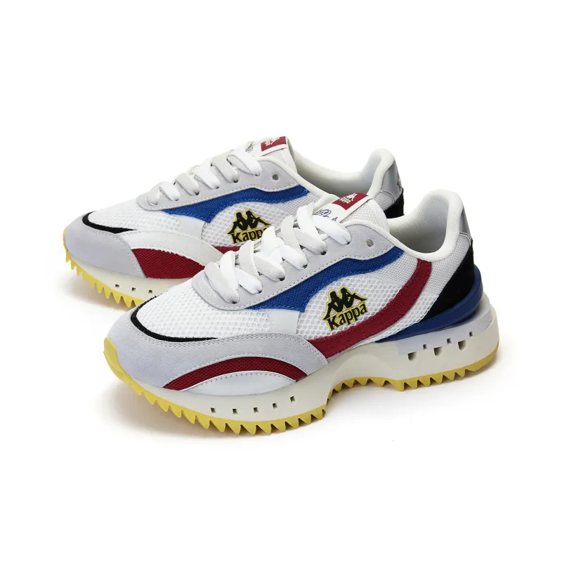 Kappa Cushioned Slip Resistant Support Low Top Casual Running Shoes Unisex White Red-4