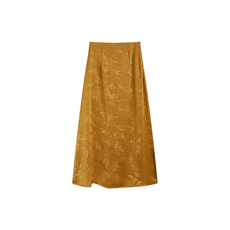 Garbege Casual Long Skirts Women's Champagne-1