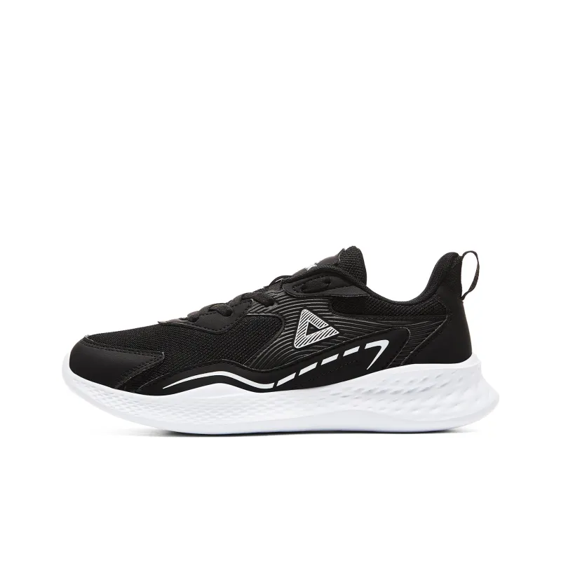 PEAK Cushioning Abrasion Resistant Breathable Slip Resistant Low Top Running Shoes Women's Black Baymax-0