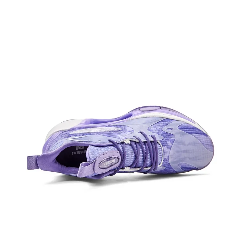 IVERSON I3 Collection Anti-Slip Wear-Resistant Low-Top Basketball Shoes Unisex Dusty Purple-1
