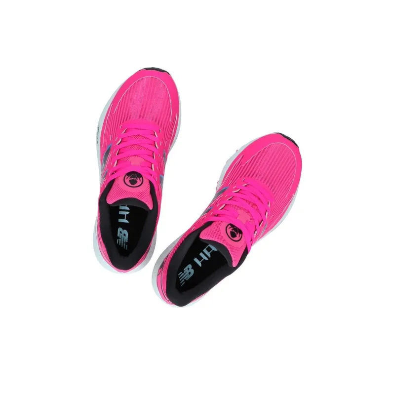 New Balance Hanzo Slip Resistant Cushioning Wear Resistant Low Top Running Shoes Women's Pink-4