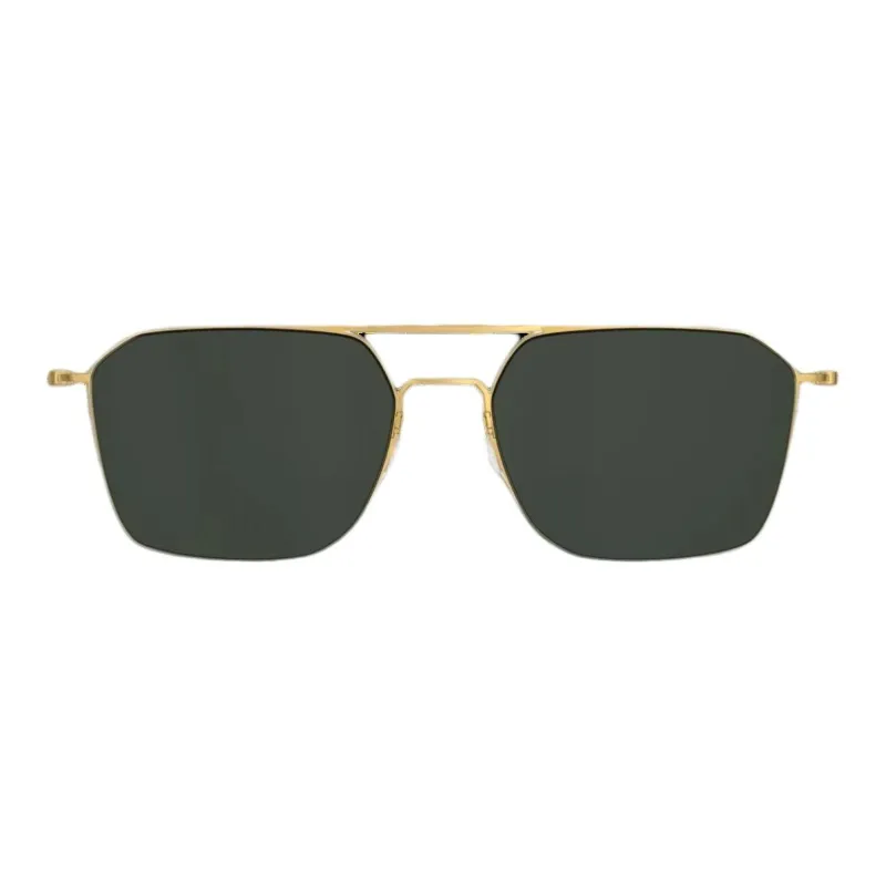 LINDBERG Aviator Sunglasses Unisex Gold-0