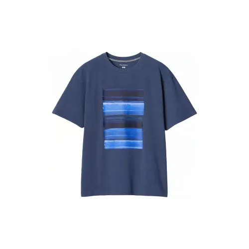 UNIQLO Jw Anderson Co-Branded Series T-Shirts Men Dark Blue